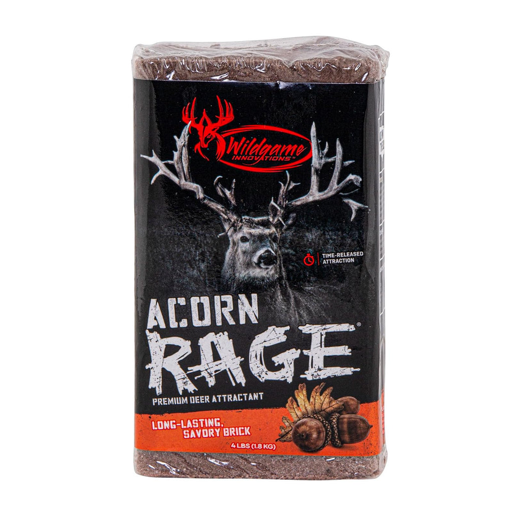 WILDGAME Innovations Acorn Rage Brick Deer Attractant, 4lb | Long-Lasting Powerful Ready-to-Use Mineral Block Attractant for Deer Hunting & Observation