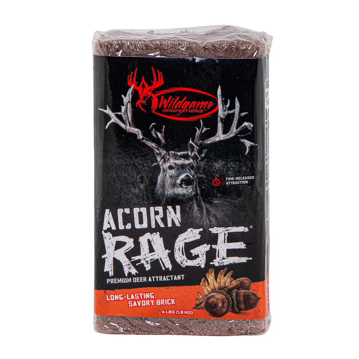 WILDGAME Innovations Acorn Rage Brick Deer Attractant, 4lb | Long-Lasting Powerful Ready-to-Use Mineral Block Attractant for Deer Hunting & Observation