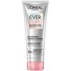 L’Oreal Paris Sulfate Free Glossing Conditioner with Glycolic Acid, Provides Intense Glass Hair Shine, Smoothness & Soft Feel, Suitable for Dull, Dry, and Color-Treated Hair, EverPure, 6.8 Fl Oz