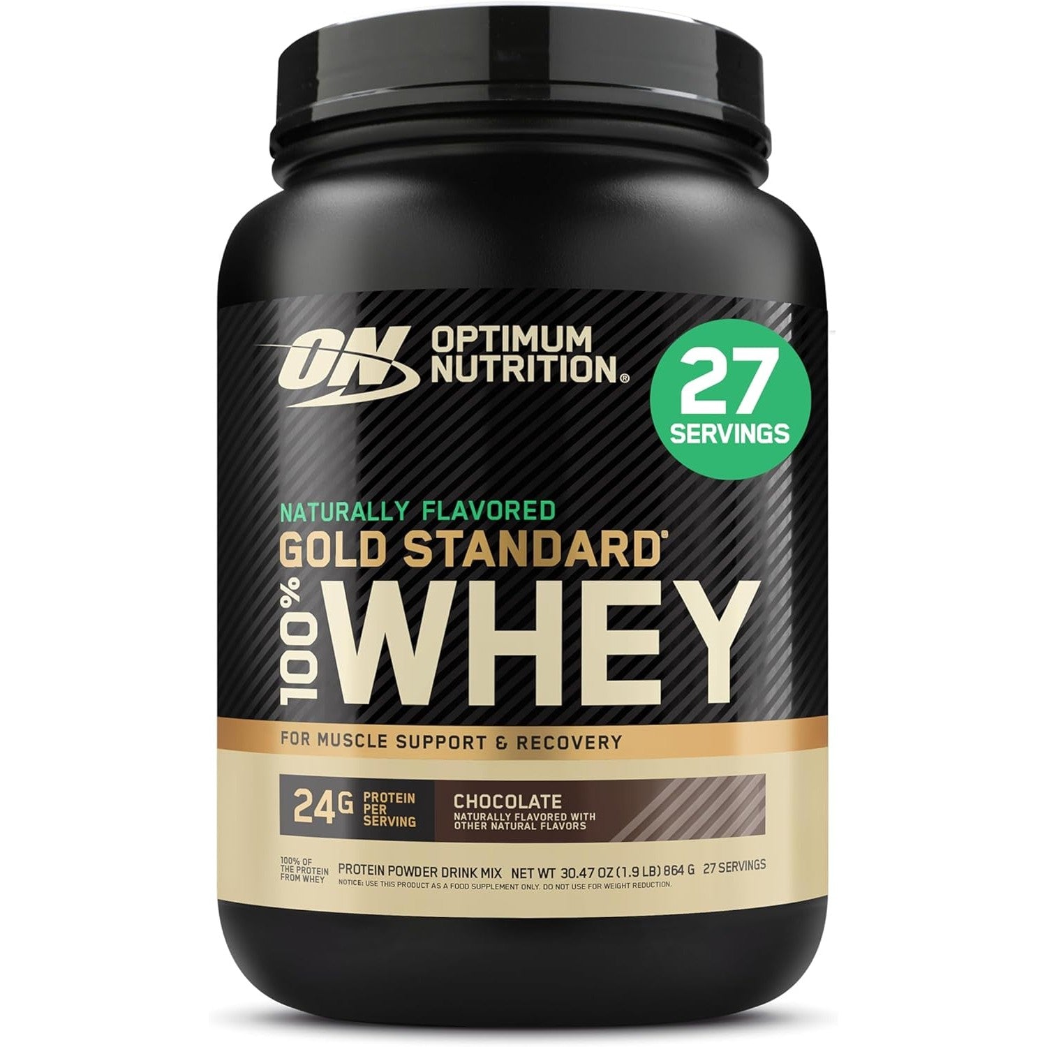 Buy now Optimum Nutrition Gold Standard 100% Whey Protein Powder, Banana Cream, 5 Pound (Packaging May Vary) at indiglob india