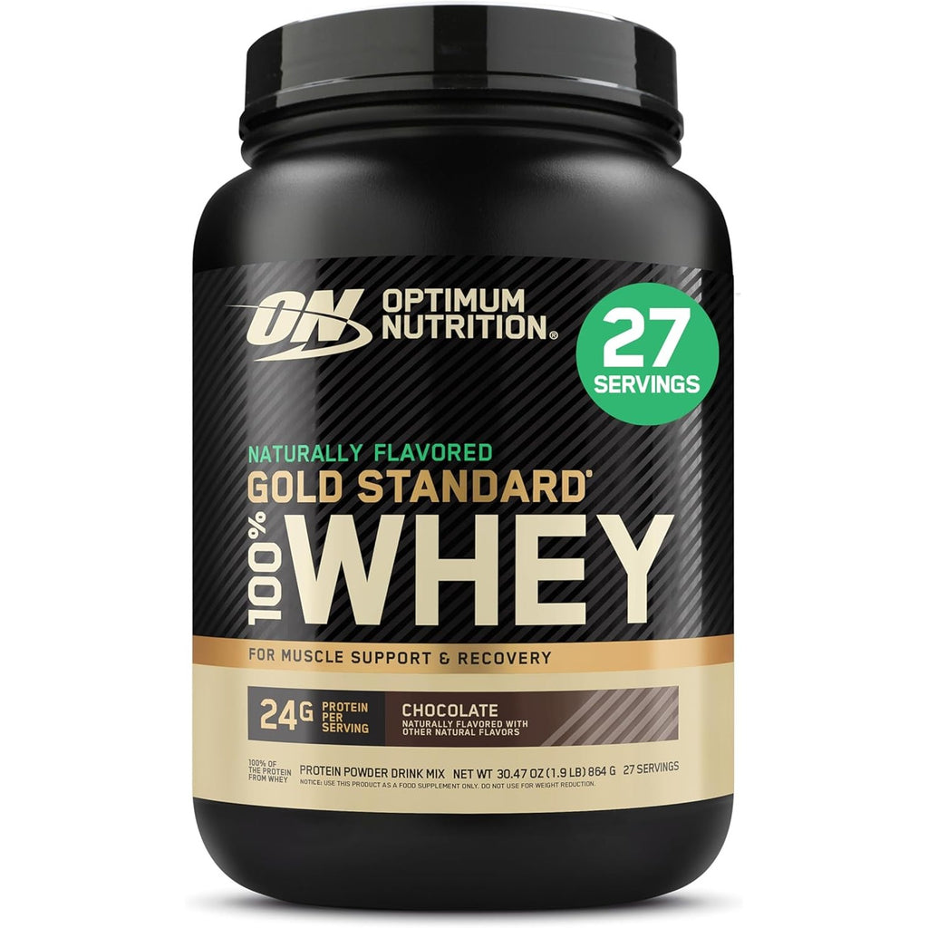 Buy now Optimum Nutrition Gold Standard 100% Whey Protein Powder, Strawberry Banana, 5 Pound (Packaging May Vary) at indiglob india