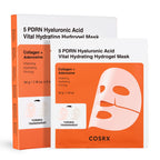 COSRX 5 PDRN Hyaluronic Hydrogel Face Mask, Glass Skin Glow, 34g x 3EA | Overnight Firming, Plumping Care with Salmon DNA, Centella, Travel Essential, Korean Skin Care, Dewy Radiance