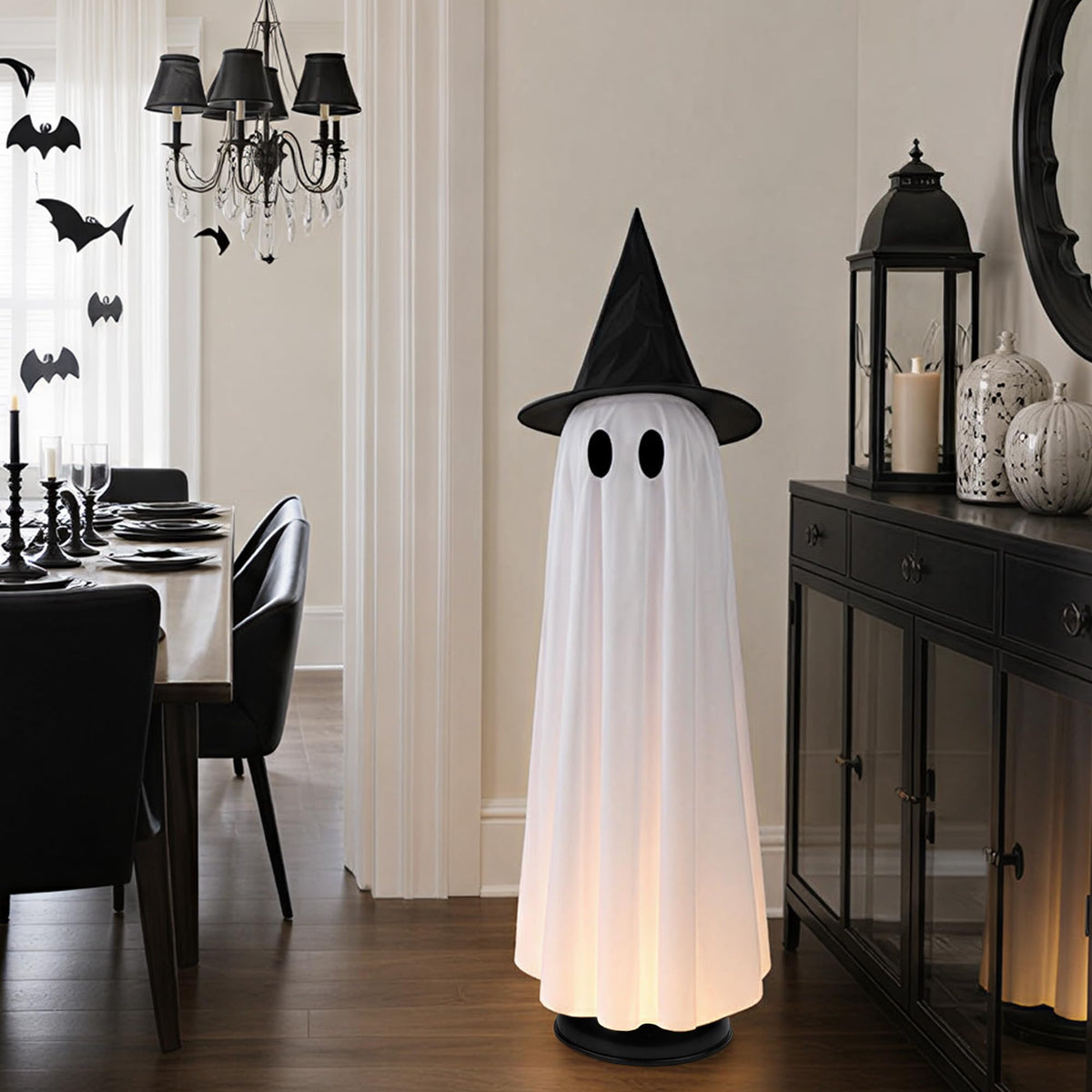 Halloween Decoration Indoor 46.5" Lighted Animated Floating Ghost
