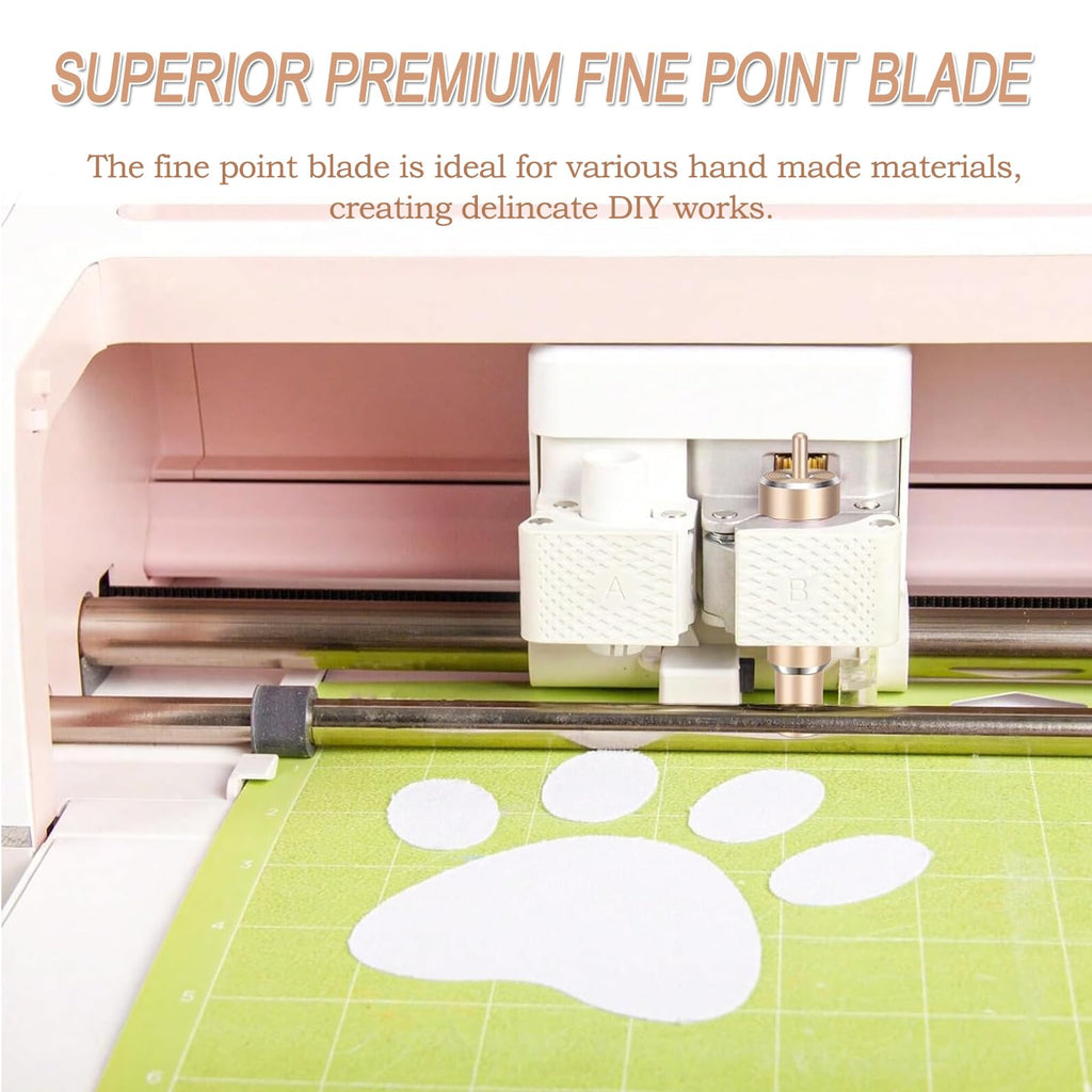 Premium Fine Point Blade - Compatible with Cricut Maker 3/Maker/Explore 3/Explore Air 2/Air/One, Fine Point Blade Housing for Slicing Cuts Glitter Vinyl, Cardstock, Faux, Adhesive Foil, Vellum