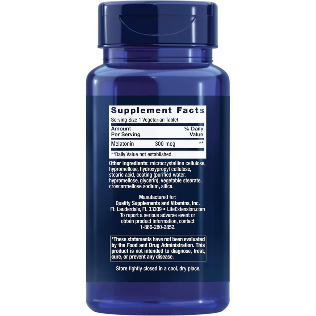 Buy now Life Extension Melatonin 6 Hour Timed Release, 300 mcg, Extended-Release Formula for Gentle Sleep Support, Healthy circadian Rhythms, Cellular Defense, Gluten-Free, Non-GMO, Vegetarian, 100 Tablets at indiglob india