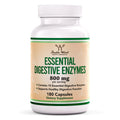Digestive Enzymes 800mg, All 10 Essential Enzymes, Bloating + Meal Comfort | Digestive Enzyme Supplement for Bloating + Gas Relief, Amylase, Lipase, Lactase + Bromelain + 6 More, Take With Meals