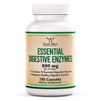 Digestive Enzymes 800mg, All 10 Essential Enzymes, Bloating + Meal Comfort | Digestive Enzyme Supplement for Bloating + Gas Relief, Amylase, Lipase, Lactase + Bromelain + 6 More, Take With Meals