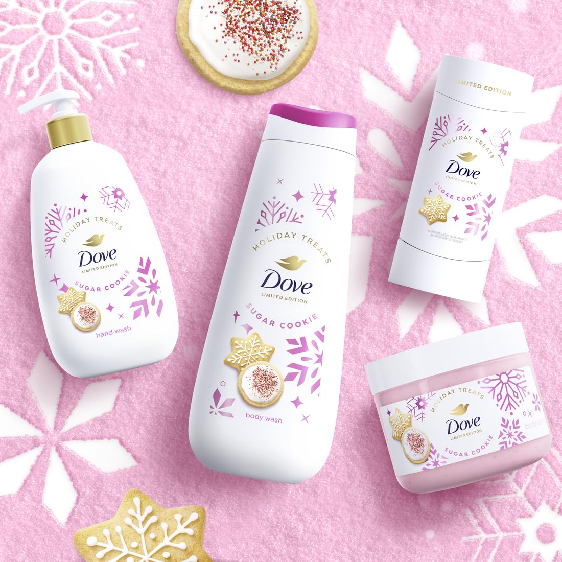Dove Limited Edition Holiday Treats Mixed 3 Count Sugar Cookie Sprinkle