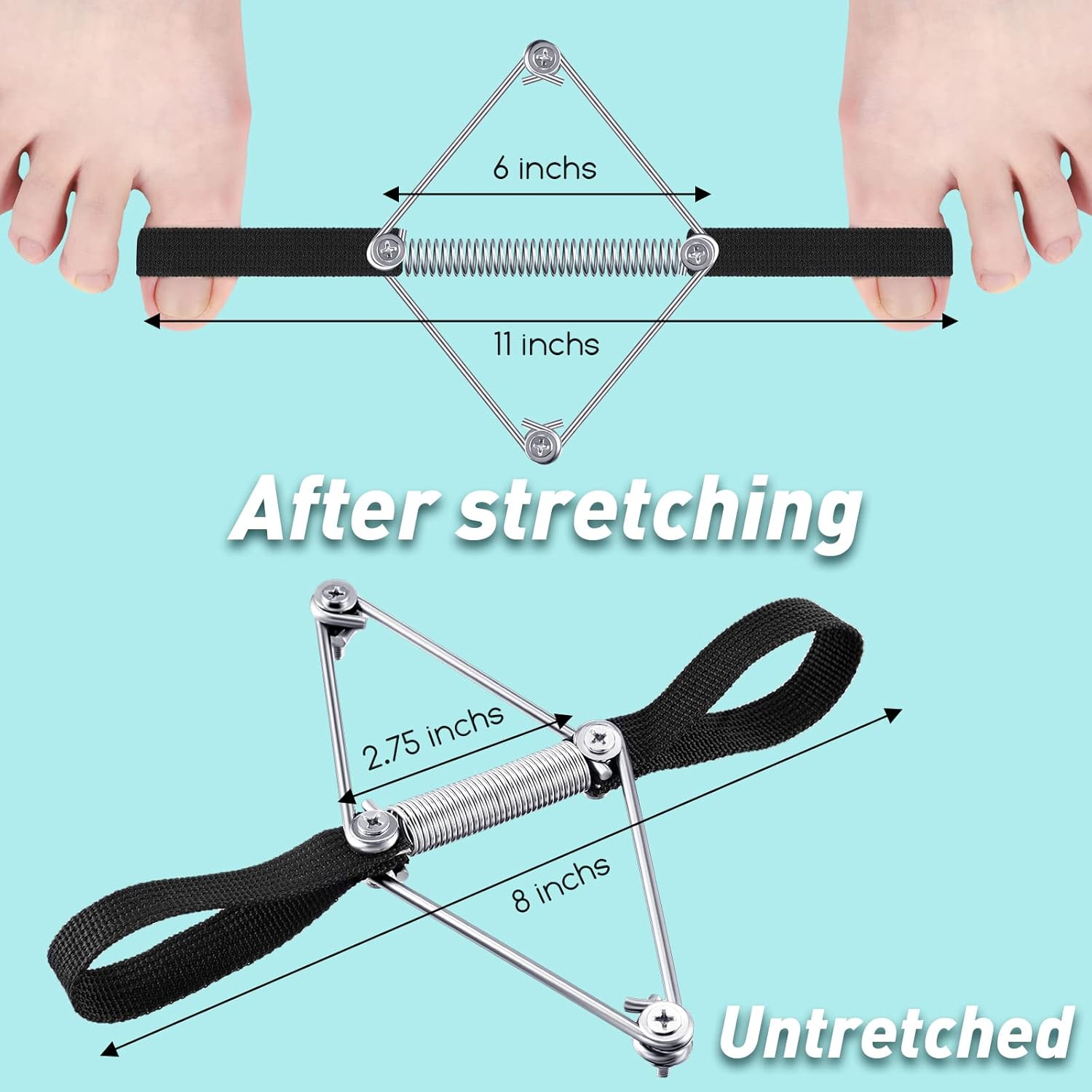 Buy now Pilates Toe Stretcher Bunion, Hallux Valgus Big Toe Strap Spacer Tension Bunion Exercise Band Stretchy Alignment Splint Restores Pain Relief for Women Men at indiglob india
