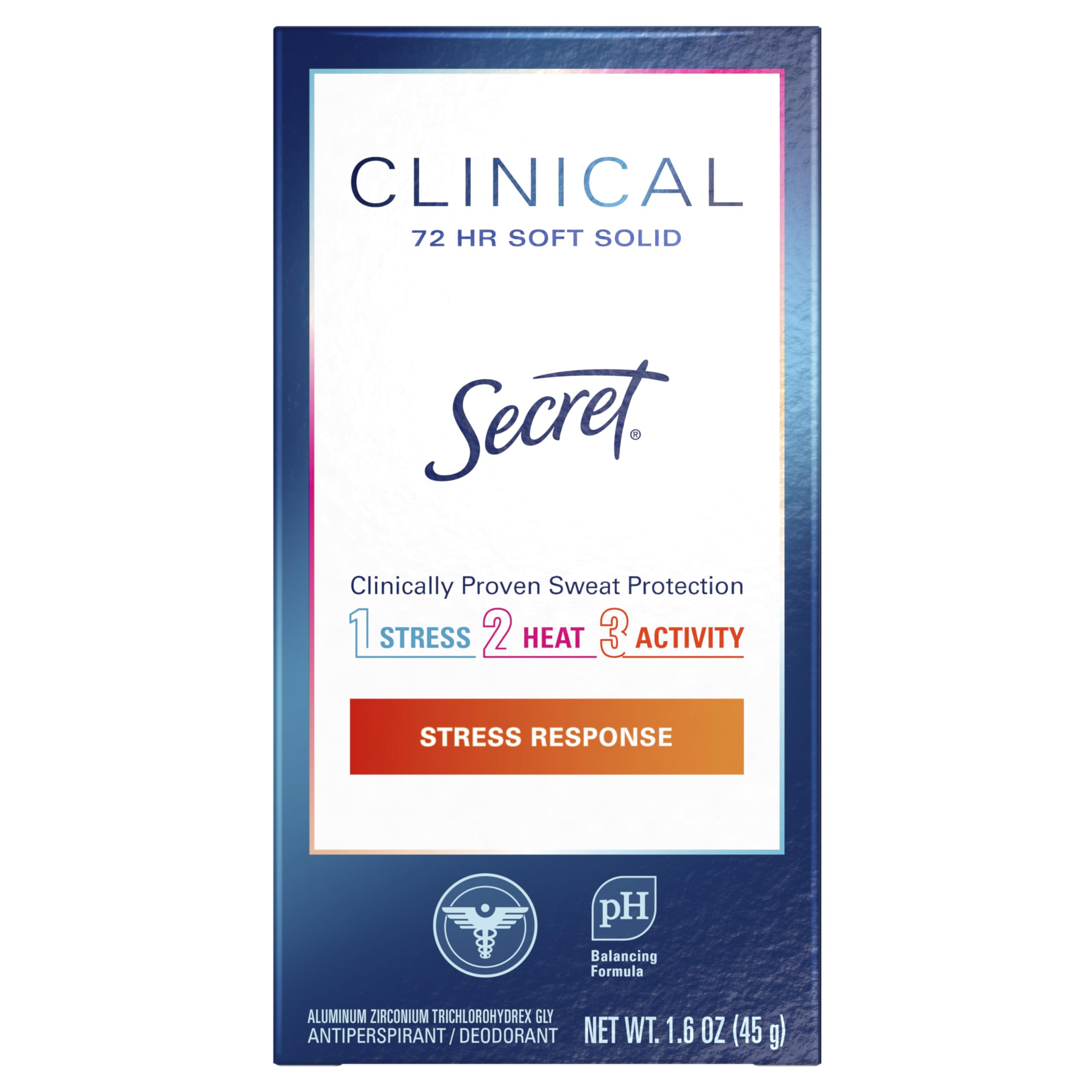 Buy now Secret Antiperspirant Clinical Strength Deodorant for Women, Soft Solid, Stress Response, 1.6 Oz, (Pack of 3) at indiglob india