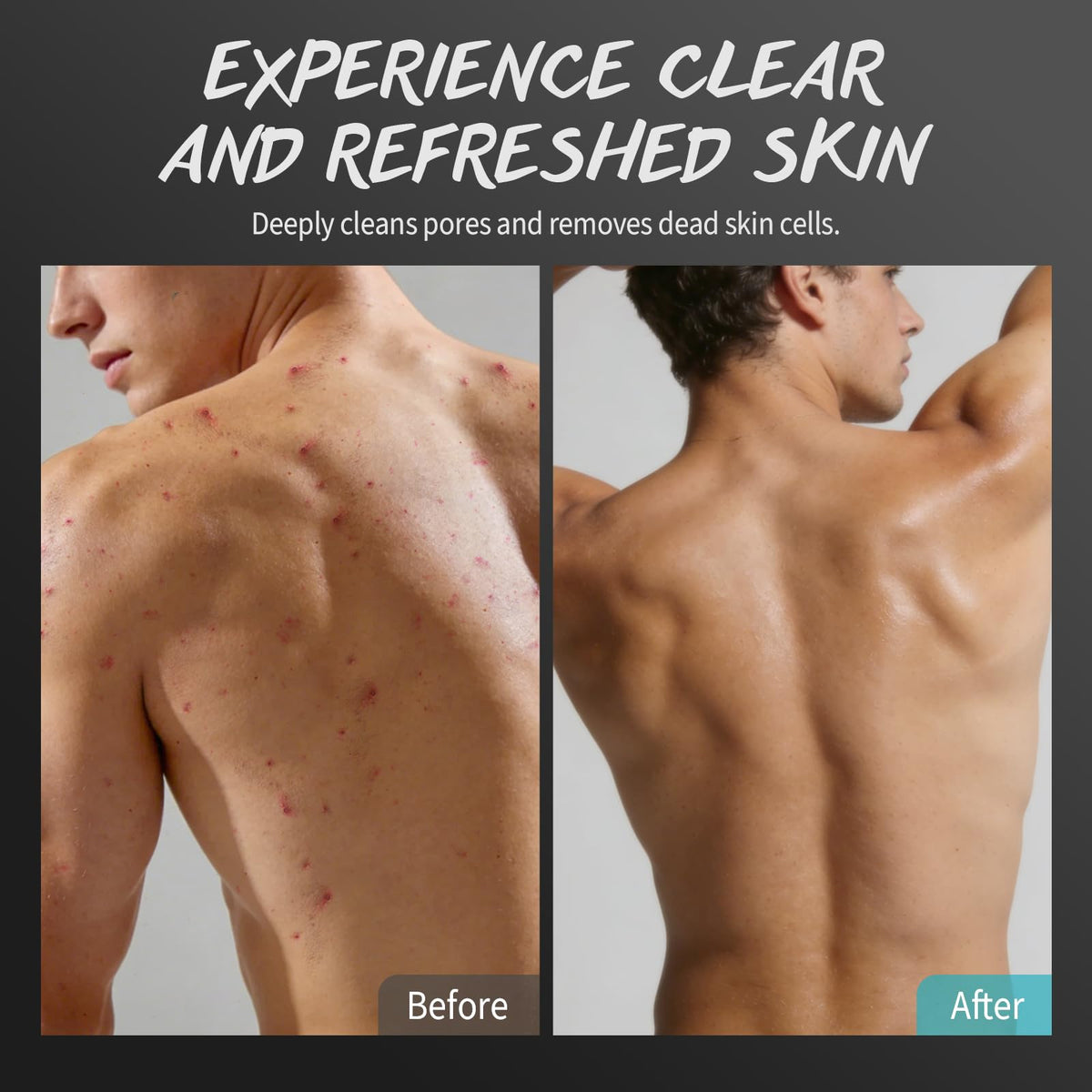 Men's Body Scrub Tea Tree Oil Mens Exfoliating Body Wash Body Scrub for Men
