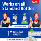 Bar5F Pumps for Shampoo and Conditioner Bottles, Salon-Brand Liters, 2 Pack | Professional-standard durability for salon-brand 1 L/33.8 oz bottles, 28/410 finish, 1-inch neck and 1.1-inch cap diameter