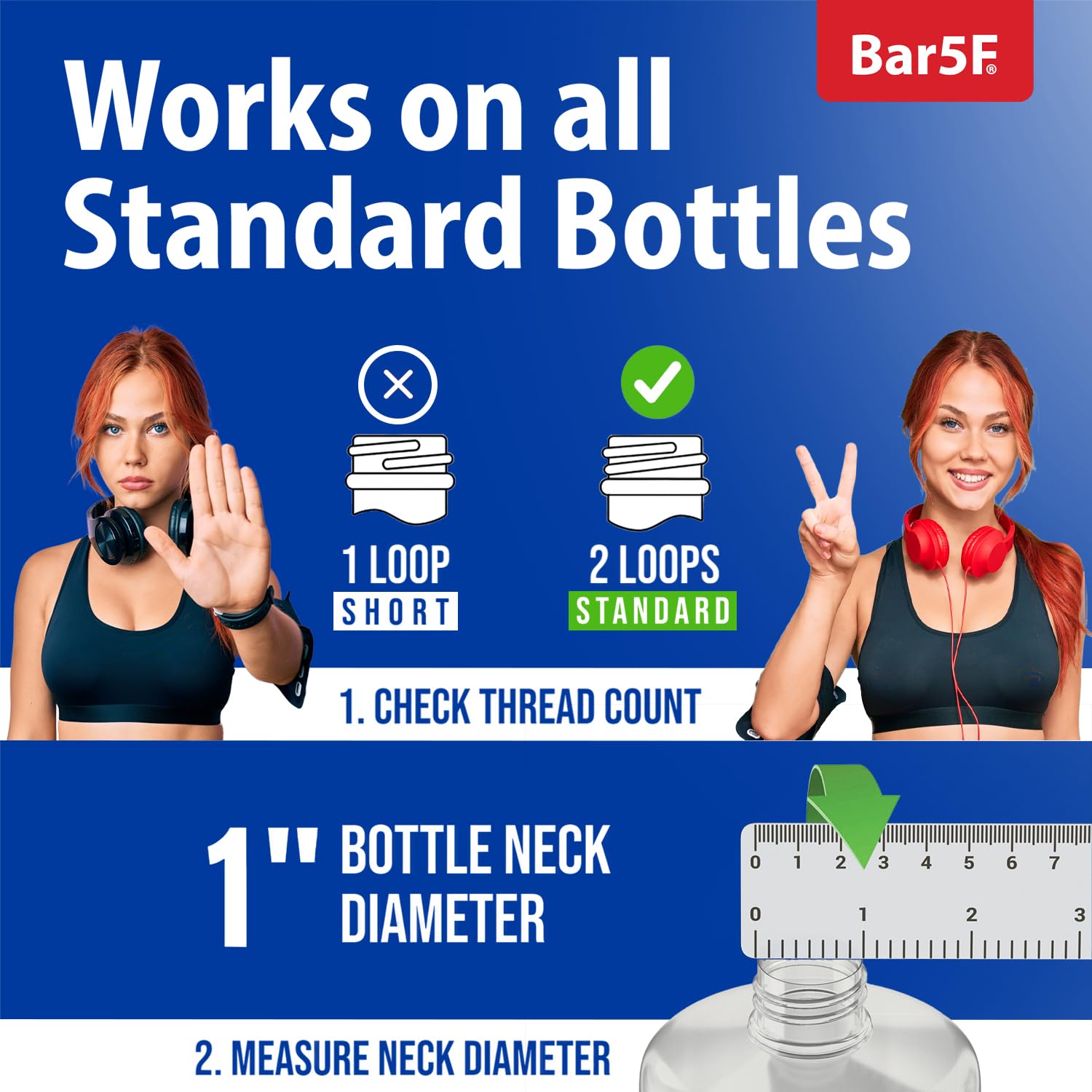 Bar5F Pumps for Shampoo and Conditioner Bottles, Salon-Brand Liters, 2 Pack | Professional-standard durability for salon-brand 1 L/33.8 oz bottles, 28/410 finish, 1-inch neck and 1.1-inch cap diameter