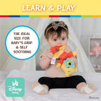 Disney Baby Winnie The Pooh Sensory Blanky with Crinkle and Teether Feet for Infant Baby Boys and Girls