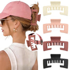 Claw clips designed for secure, stylish hold on baseball caps. Available in various colors to match your style.