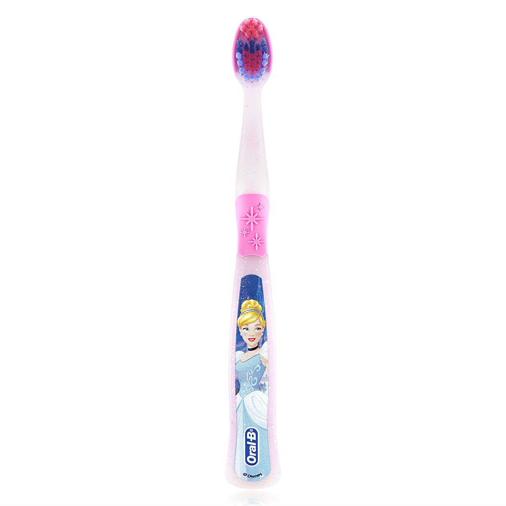 Buy now Oral-B New Princess Toothbrush for Little Girls, Children 3+, Extra Soft, Characters Vary - Pack of 6 (Characters Vary) at indiglob india