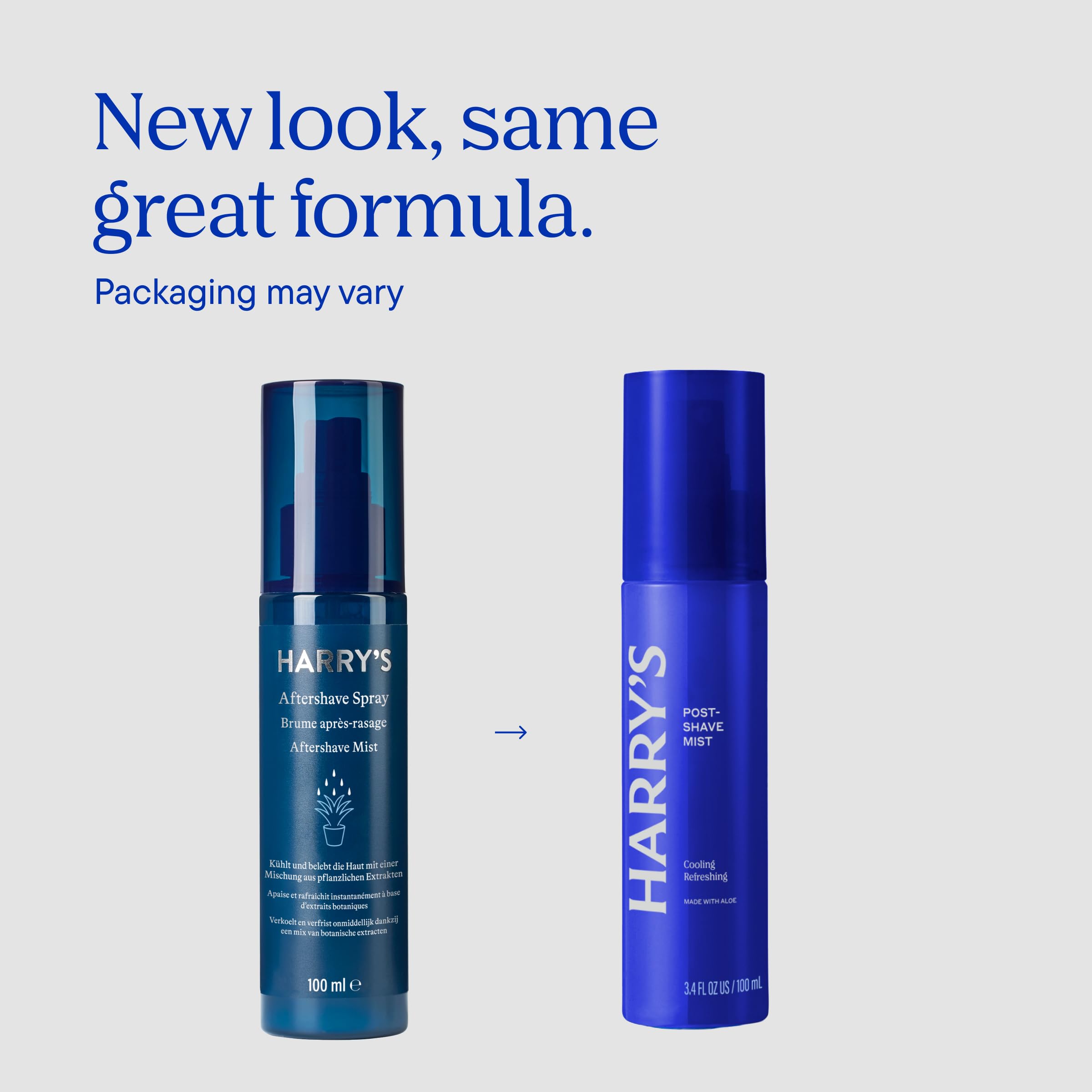 Harry's Post-Shave Mist for Men - 3.4 fl oz (2 Pack) | With Aloe, Eucalyptus, and Tea Tree - Soothes and Hydrates Skin After Shaving - TSA Approved Travel Essentials