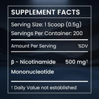Renue By Science NMN Powder | 100g Fast Dissolve Powder Supplement | 500mg Nicotinamide Mononucleotide per Serving | Manufactured in the USA Third-Party Tested