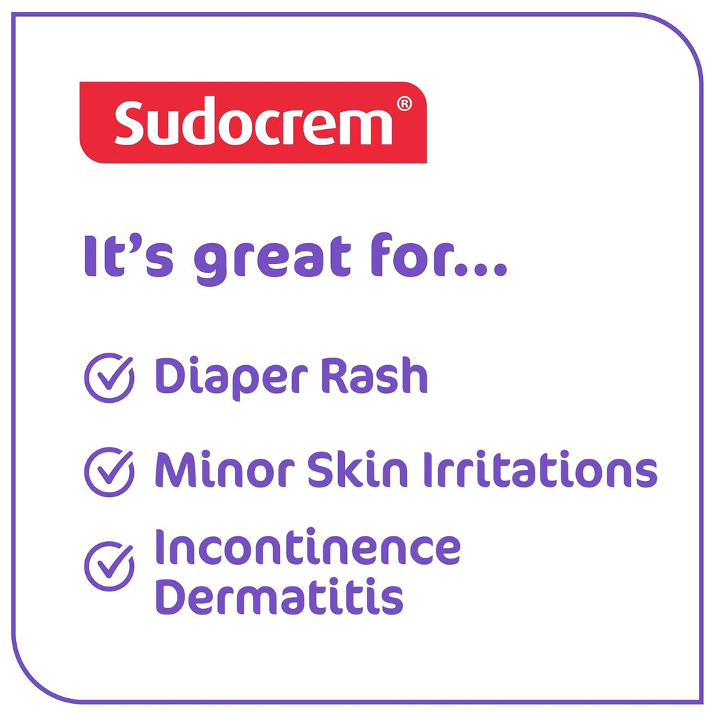Buy now Sudocrem Diaper Rash Cream for Baby's Skin, Triple Action Diaper Rash Paste that Soothes, Treats and Protects, 15.29% Zinc Oxide Cream - 4.4oz (125g) at indiglob india