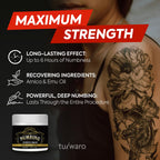 Numbing Cream: Fast-Absorbing with Emu Oil and Arnica — Non-Greasy 50 mL