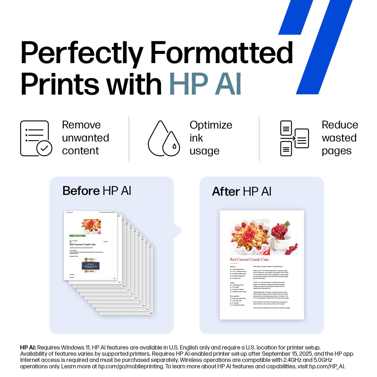 HP DeskJet 2855e Wireless All-in-One Color Inkjet Printer, Scanner, Copier, Best-for-home, 3 month Instant Ink trial included. This printer is only 2.4 ghz capable. (588S5A)