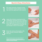 Sally Hansen Bleach Cream for Facial & Body Hair | Vegan Formula with Glycerin | All Skin Types