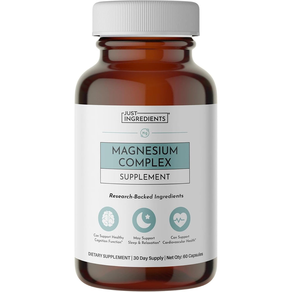 JUST INGREDIENTS Magnesium Complex - 5 Forms Sleep & Mood - 60 Capsules