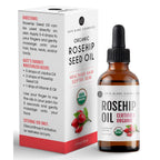Kate Blanc Cosmetics Rosehip Oil for Face & Skin (4oz) | Organic, Pure, Cold Pressed, Rosehip Seed Face Oil for Facial & Gua Sha Massage