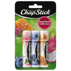 Buy now ChapStick Lip Balm, Superfood Collection 3-Pack – Dragon Fruit, Blueberry & Clover Honey, Moisturizer for Dry Lips, 0.15 Oz at indiglob india