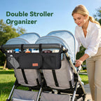 Double Stroller Organizer for Bob Duallie/Jeep Side by Side Double Stroller