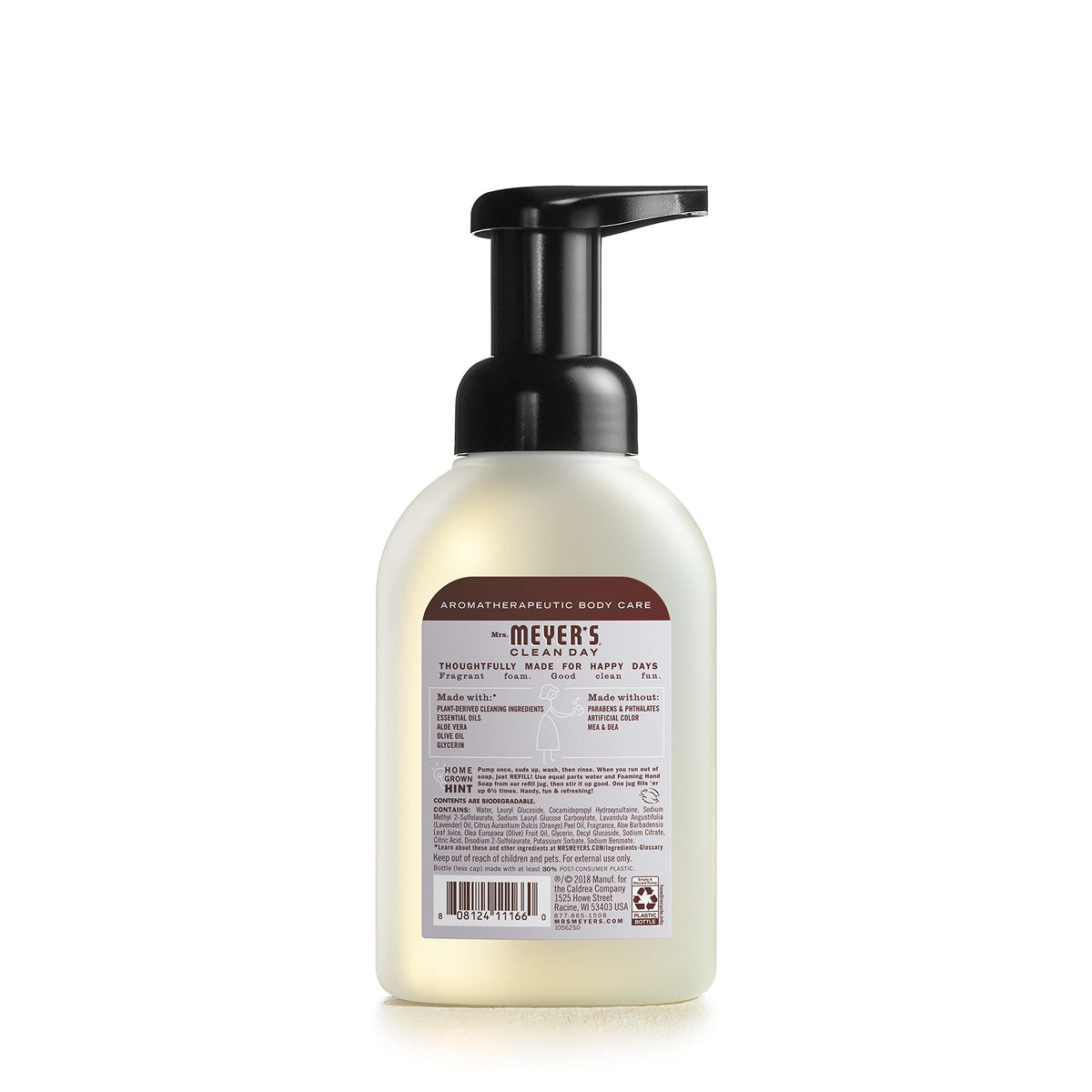 MRS. MEYER'S CLEAN DAY Foaming Hand Soap, Lavender Scent, 10 Ounce Bottle