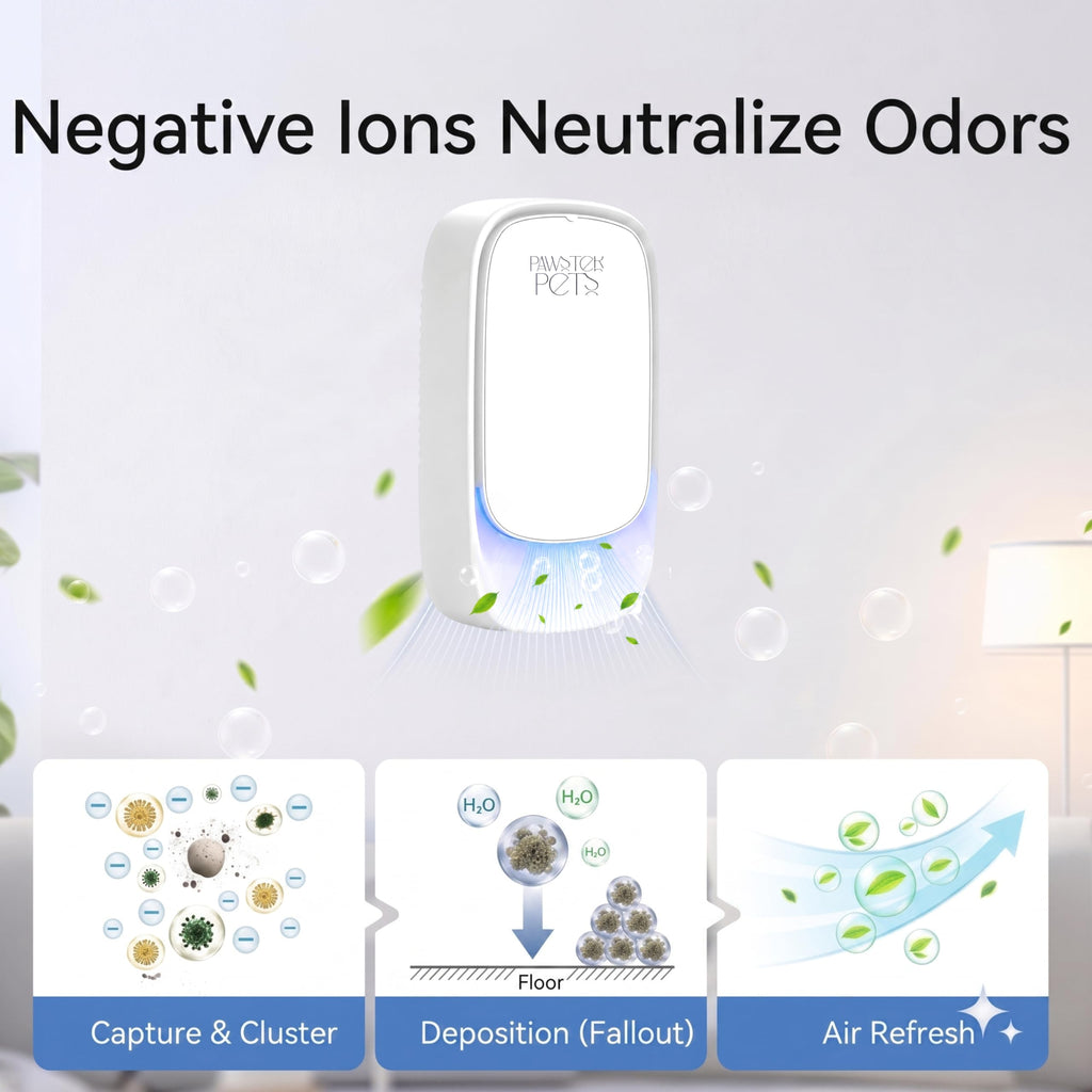 Cat Litter Odor Deodorizer, Plug In, Safe Air Purifier for Pets