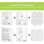 Buy now AUVON Dual Channel TENS Unit Muscle Stimulator Machine with 20 Modes, 2" and 2"x4" TENS Unit Electrode Pads at indiglob india