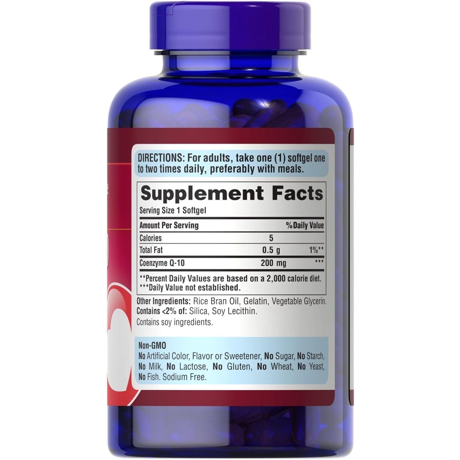 Buy now Puritan's Pride Coenzyme CoQ10 200mg, Dietary Supplement for Heart Health, Blood Pressure, Oral Gum Health, and Healthy Aging Support, 240 Servings, Rapid Release Softgels at indiglob india