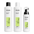 NIOXIN System Kits | Scalp + Hair Thickening | 1 Month Supply | Natural, Colored & Damaged Hair with Light to Progressed Thinning | Strengthen & Boost Hair Density with Niacinamide & Biotin