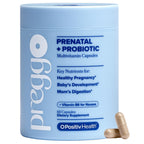 PREGGO Prenatal Vitamin + Probiotic with Folate & Choline – 30-Day Supply