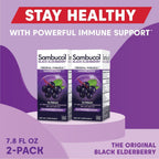 Sambucol Black Elderberry Syrup - Original Formula - 7.8 Fl Oz, 2 Pack | Black Elderberry Liquid, Immune Support for Kids and Adults, High Antioxidants, Gluten Free
