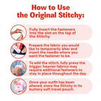 Stitchy Portable, TSA-Safe, No-Sew Instant Hemming Tool with Refills