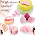 16PCS Makeup Sponge Set, with Triangle Powder Puff Beauty Blender Sponge and Mini Sponge For Foundation Concealer And Powder