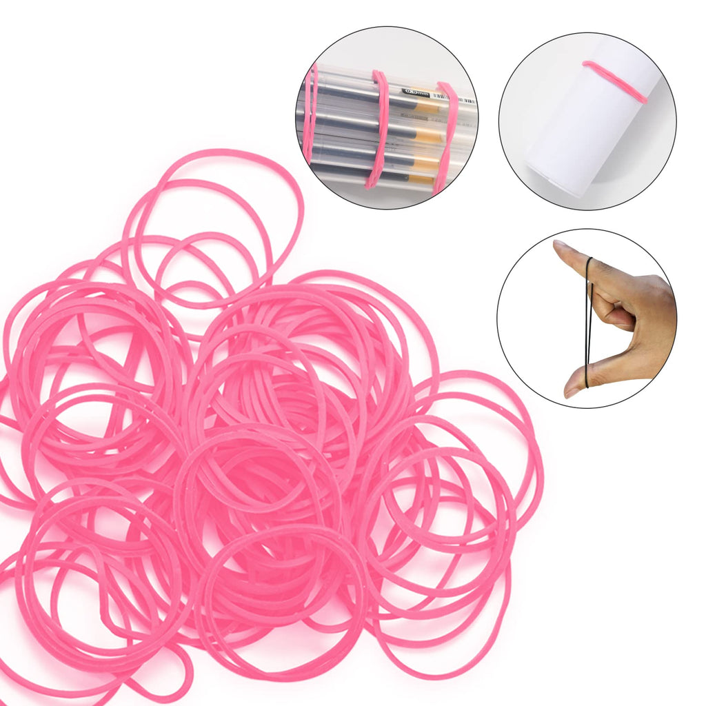 Pink Binder Clips Paper Clips,380 PCS Assorted Sizes Paperclips