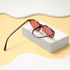 BRADDELL Indoor FL-41 Rose & Outdoor FL-60 Brown Tinted Migraine Light Sensitivity Glasses for Fluorescent LED Glare, Photophobia and Concussion (MEDIUM-SMALL)