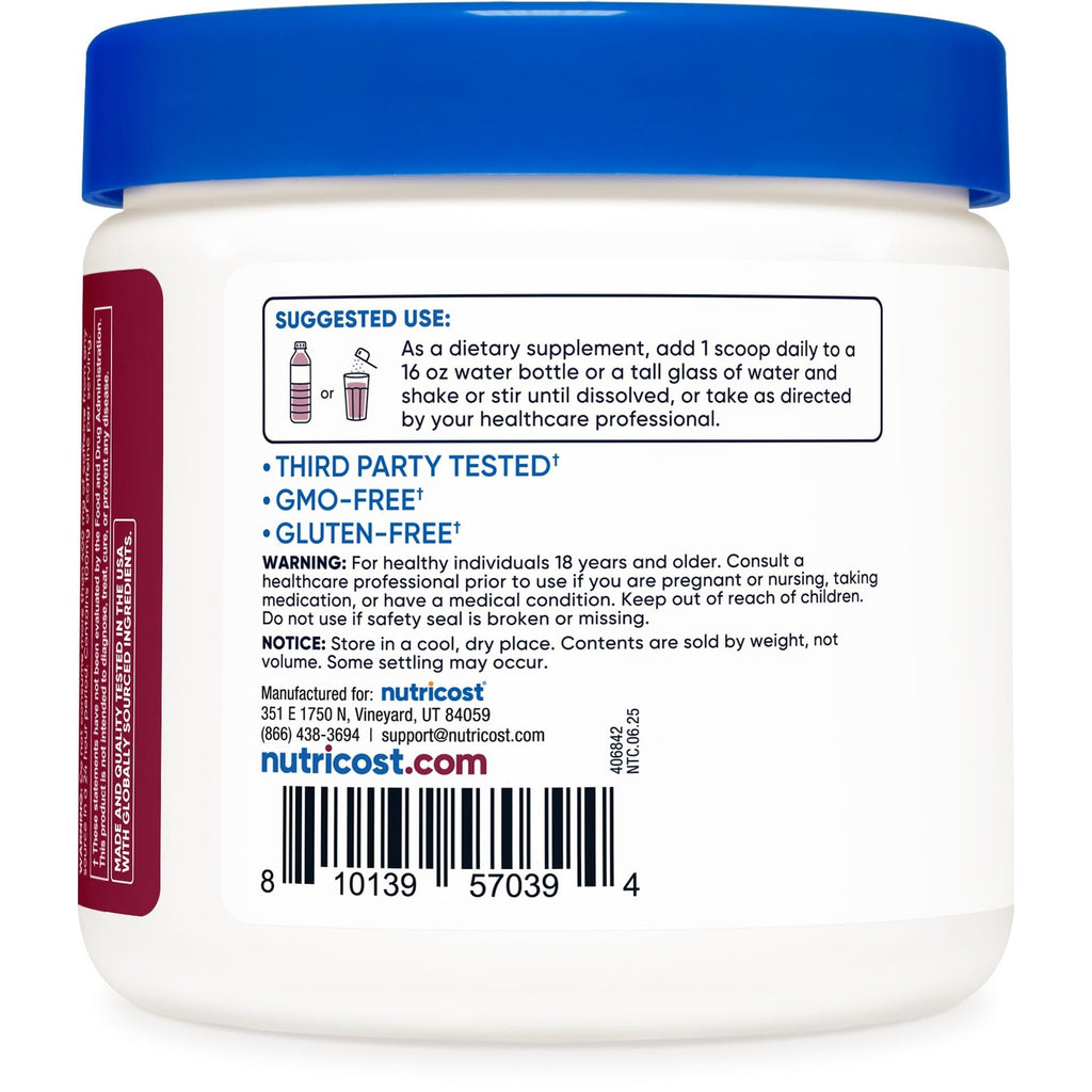 Nutricost Energy Drink Powder (Grape) 60 Servings, Pre Workout, Gluten-Free