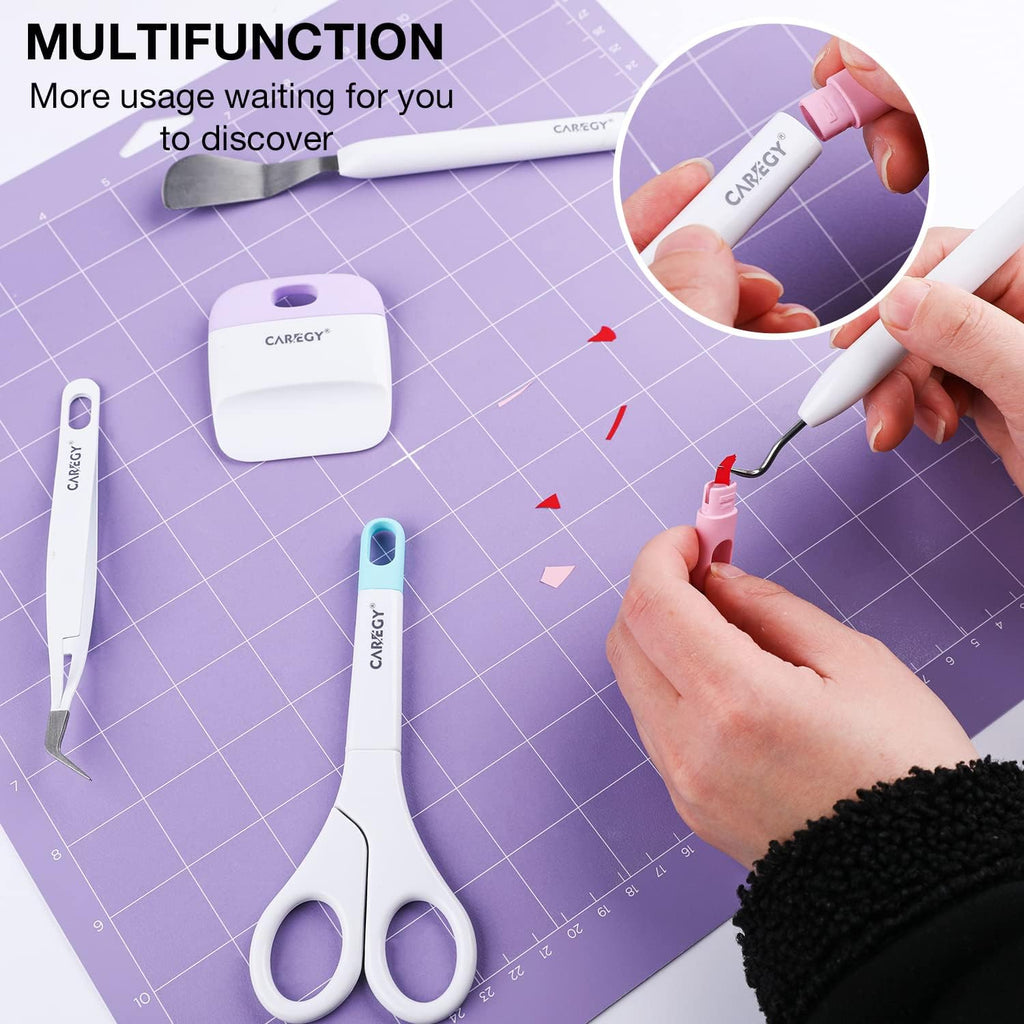 Buy now CAREGY Craft Vinyl Weeding Tools Set, Precision Craft Tools Kit, Weeding Kits for Cricut/Silhouette/Siser/Oracal 631/651/751 Vinyl at indiglob india