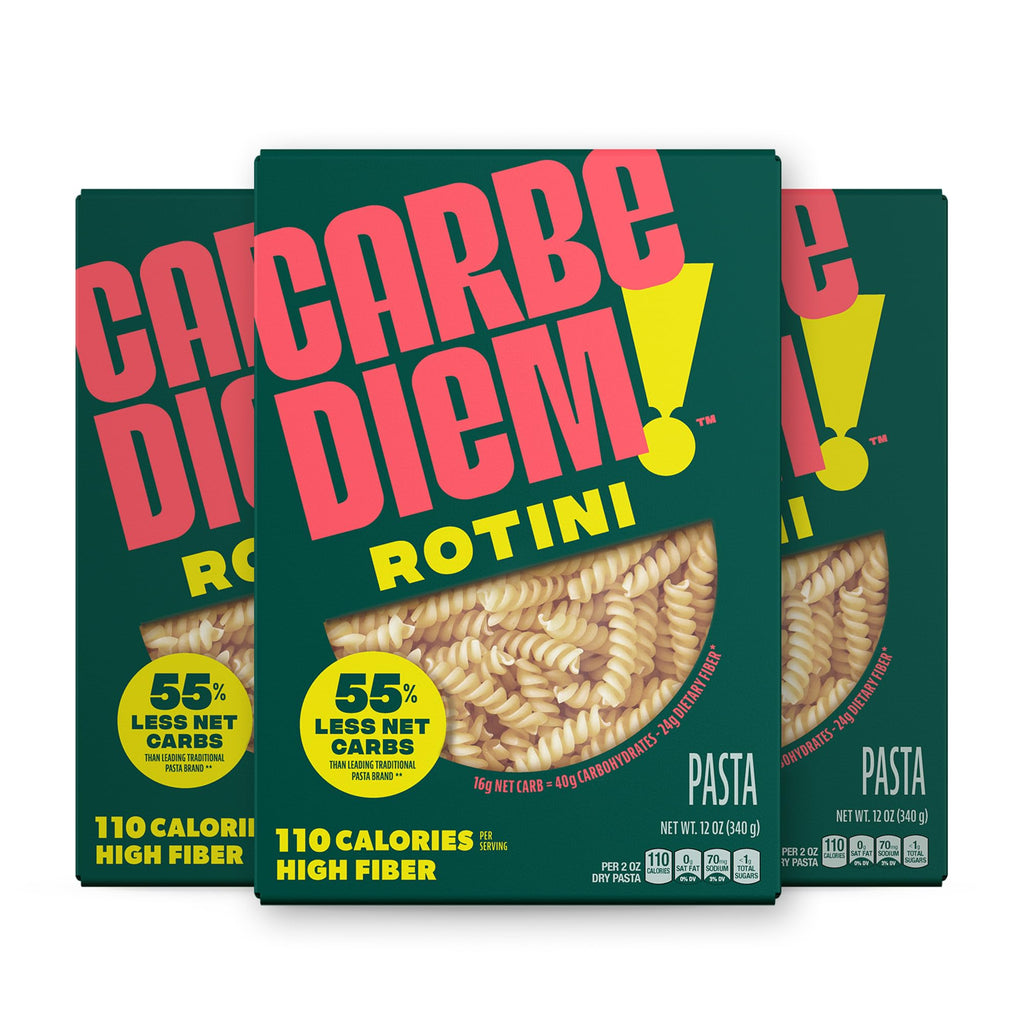 Buy now Carbe Diem!, Spaghetti, Lower Net Carb Pasta with Traditional Flavor & Texture, 8 grams of Protein, 55% Fewer Net Carbs & Only 110 Calories Per Serving, Pack of 3 at indiglob india