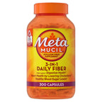 Metamucil, Psyllium Husk GLP-1 Friendly Fiber Capsules, 300 Capsules, 3-in-1 Fiber Supplement, Daily Psyllium Husk Fiber Capsules Help Support Digestive Health by Promoting Regularity*