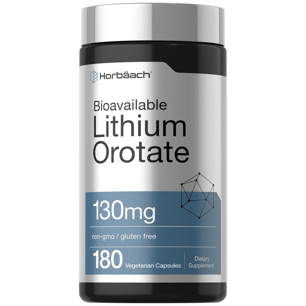 Horbäach Lithium Orotate 130mg | 180 Capsules