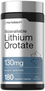 Horbäach Lithium Orotate 130mg | 180 Capsules