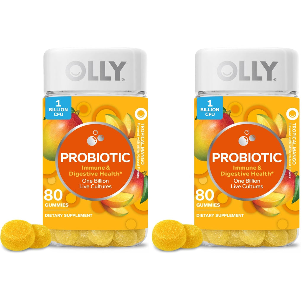 OLLY Probiotic Gummy, Immune System & Digestive Support*, Mango - 50 Count