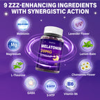 Melatonin 30mg Gummies for Adults - Sugar Free Melatonin Gummies | Maximum Strength with Magnesium, B6, GABA & Botanical Blend - Non-Habit Forming, Vegan, Non GMO, Natural Mixed Berry Flavor