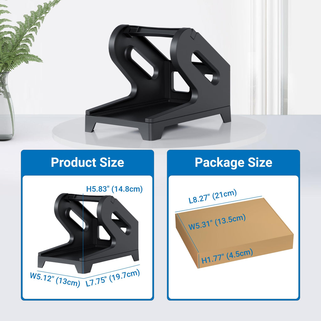 Jiose 4x6 Label Holder - Work with Desktop Thermal Printer (Black)